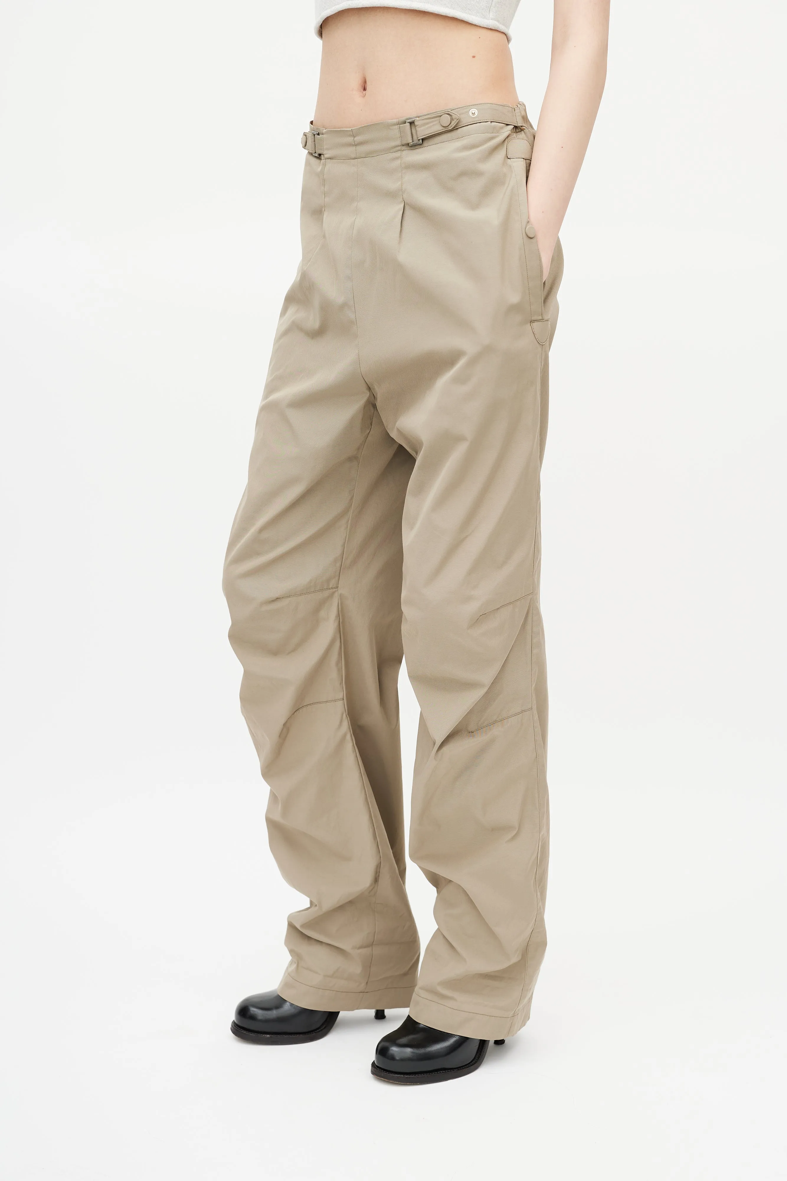 Beige Cargo Pant