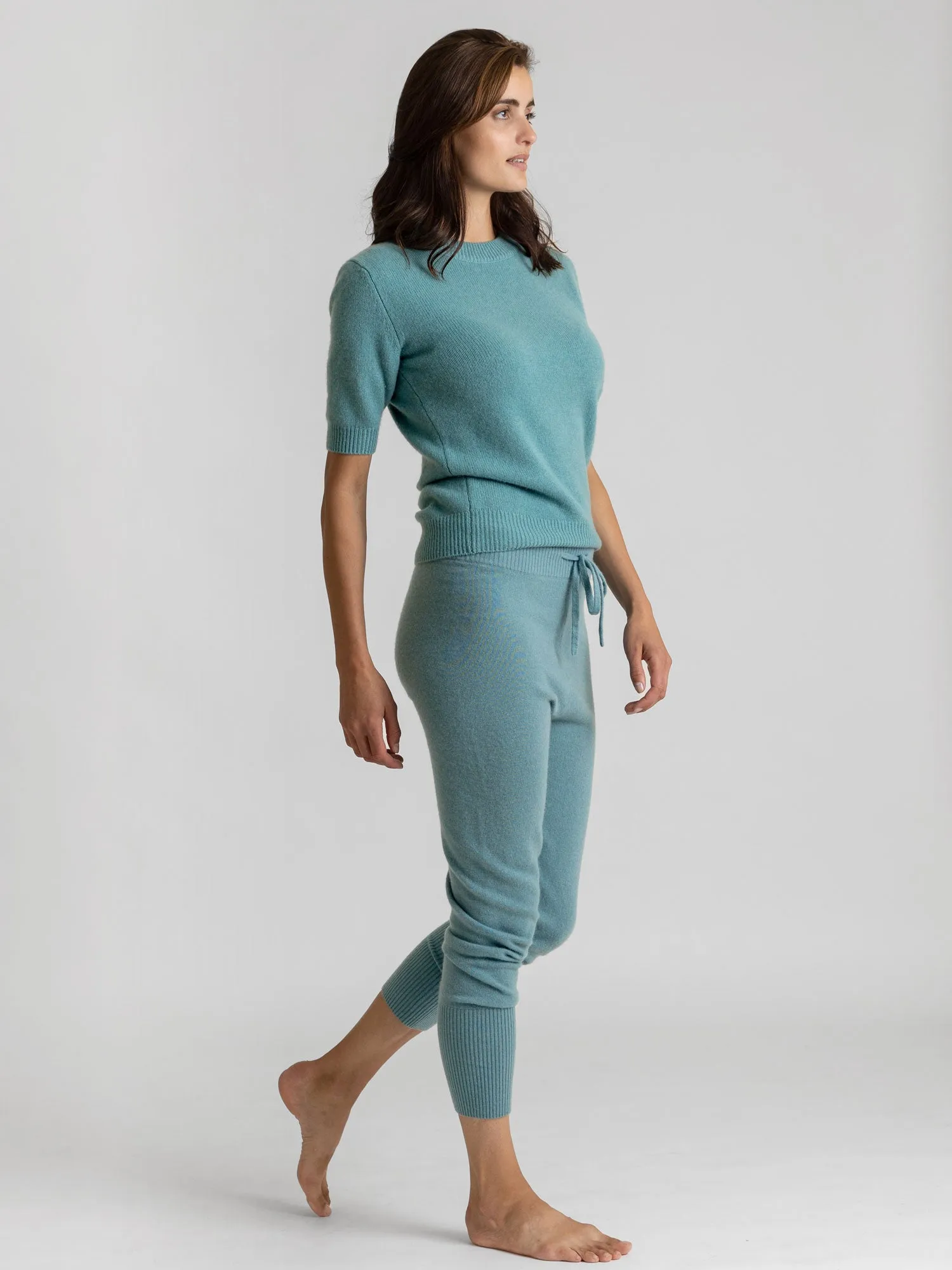 Cashmere "Chill pants" - arctic