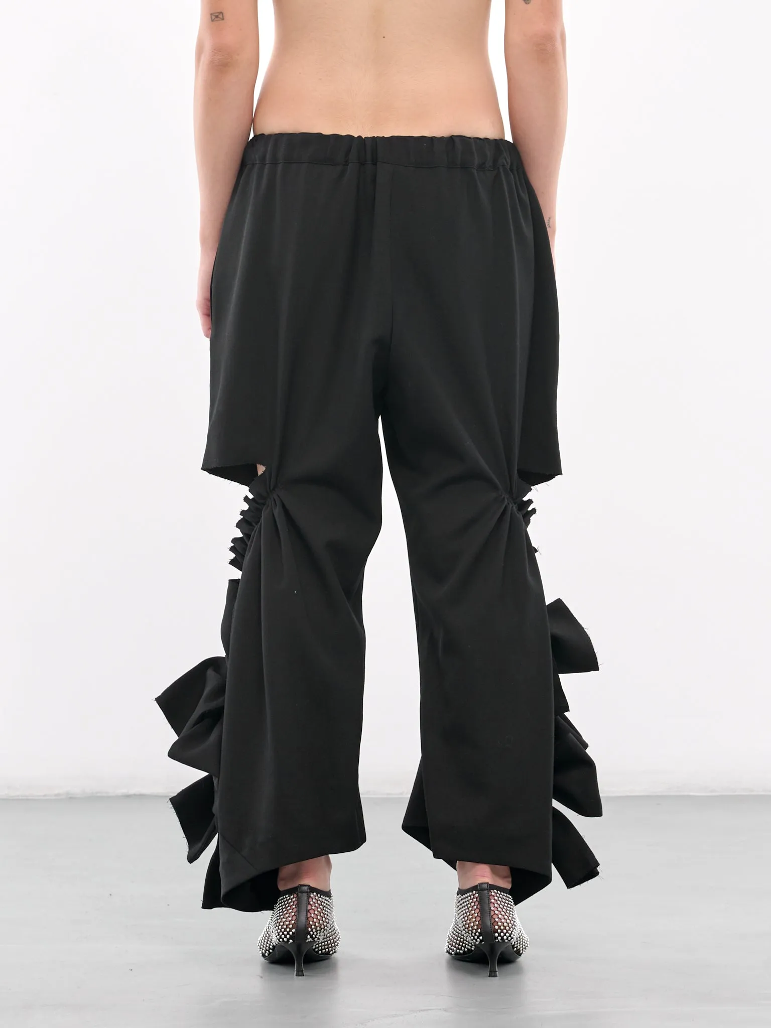 Deconstructed Draping Trousers (GN-P010-051-BLACK)