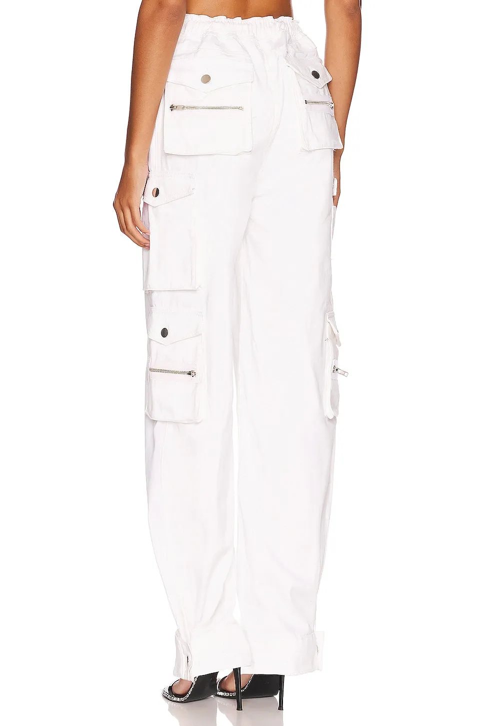 EB Denim Cargo trousers, white