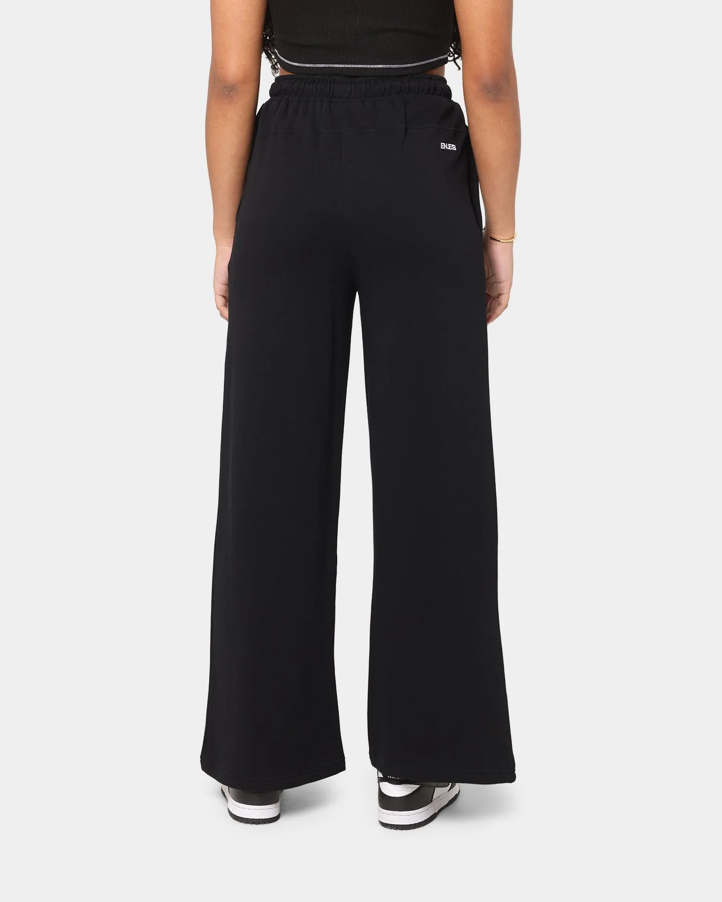 EN ES Women's Go Wide Leg Fleece Pants Black
