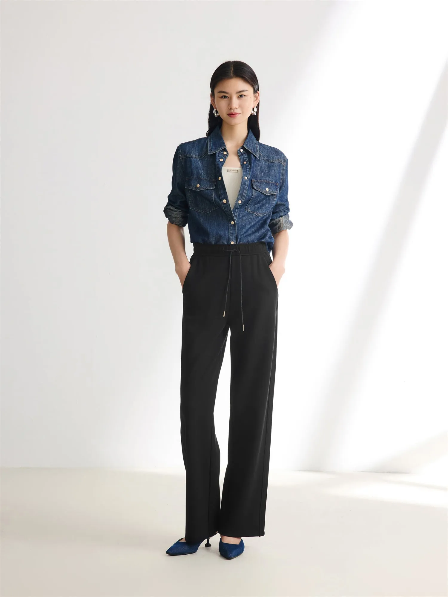 EP YAYING Stretch Suit Pants