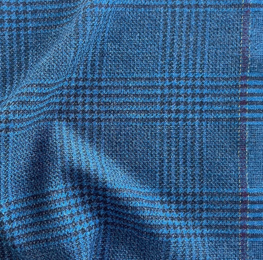 Ermenegildo Zegna Lapis Dust & Espresso Wool Blend Jacketing (Made in Italy)