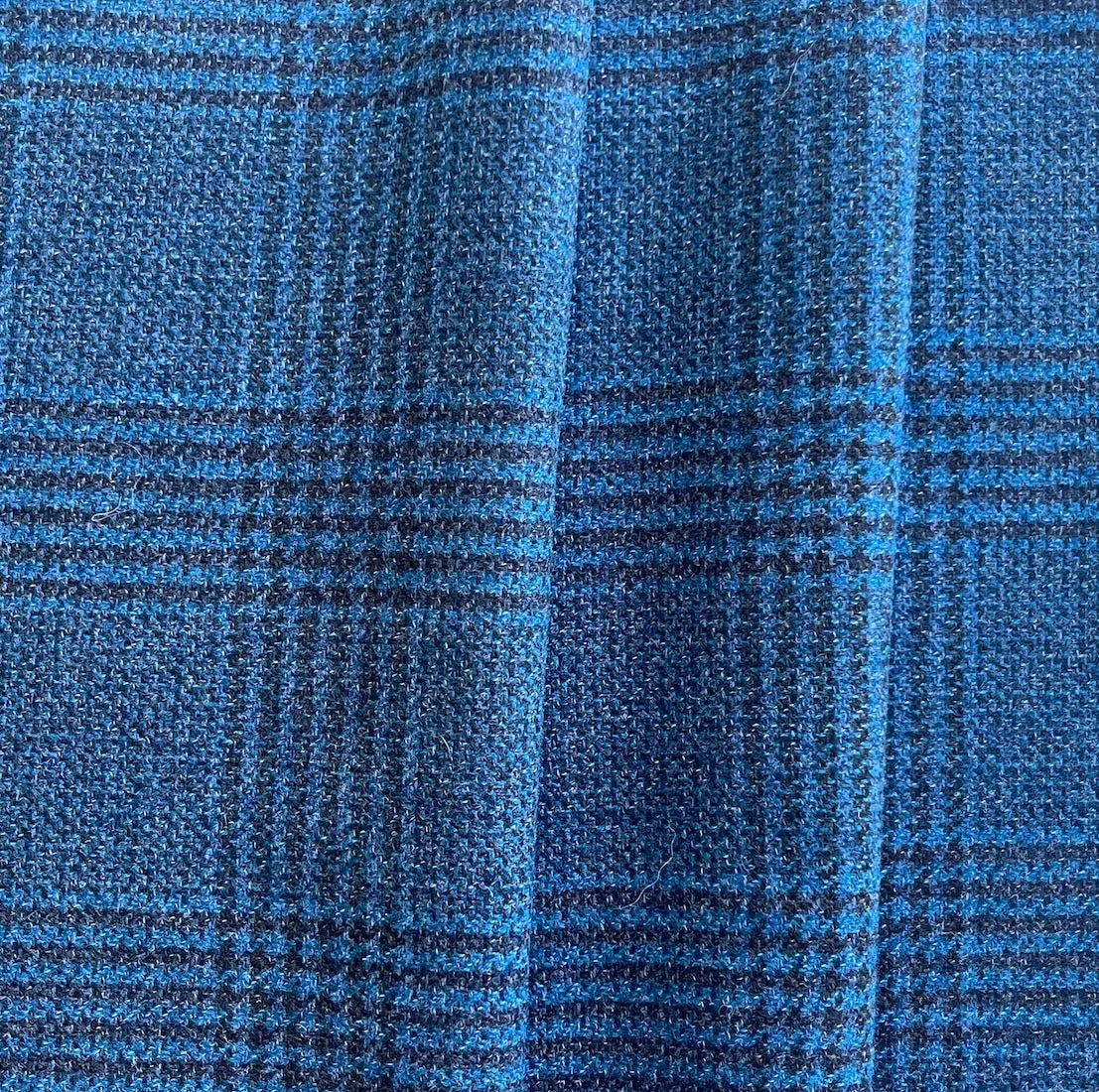 Ermenegildo Zegna Lapis Dust & Espresso Wool Blend Jacketing (Made in Italy)