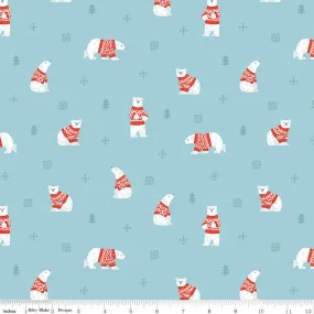 FLANNEL: Polar Bears Sky $12.99/ Yard