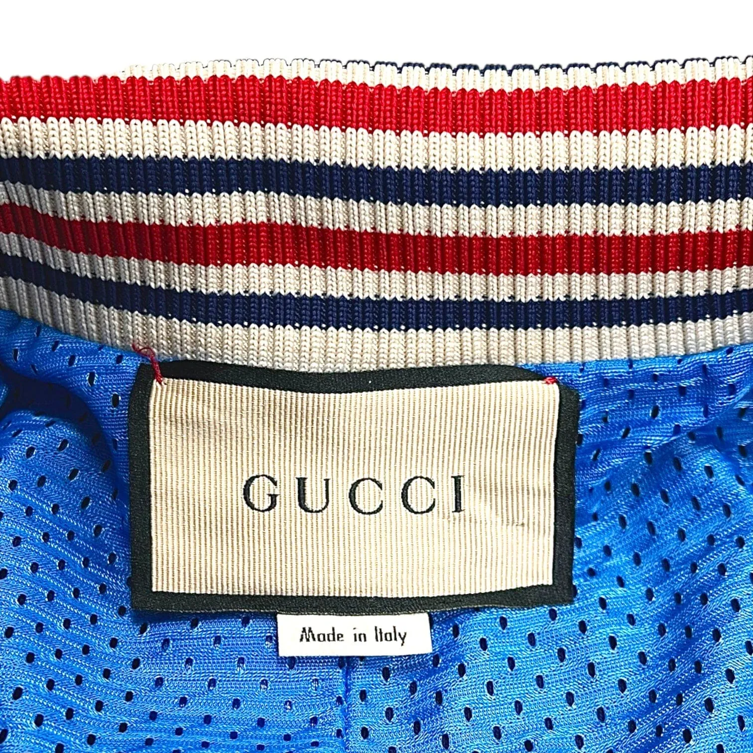 Gucci GG Patch Technical Track Jacket Blue Pre-Owned