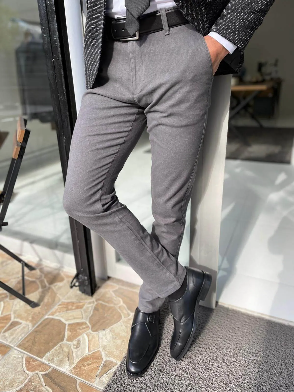 HolloMen Gray Trousers