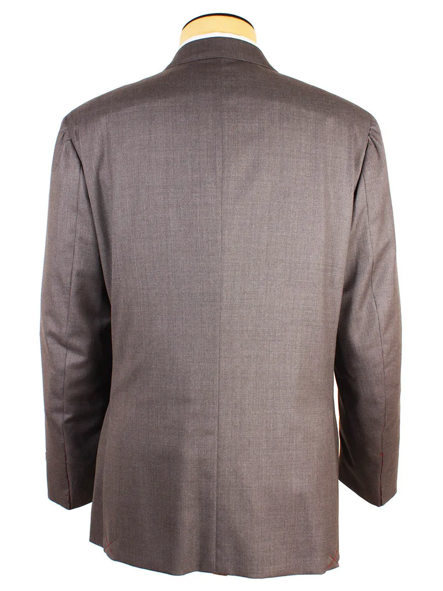 Isaia AquaSpyder 160s Wool Suit in Solid Medium Grey