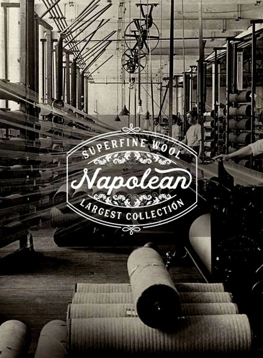 Napolean English Charcoal Wool Pants