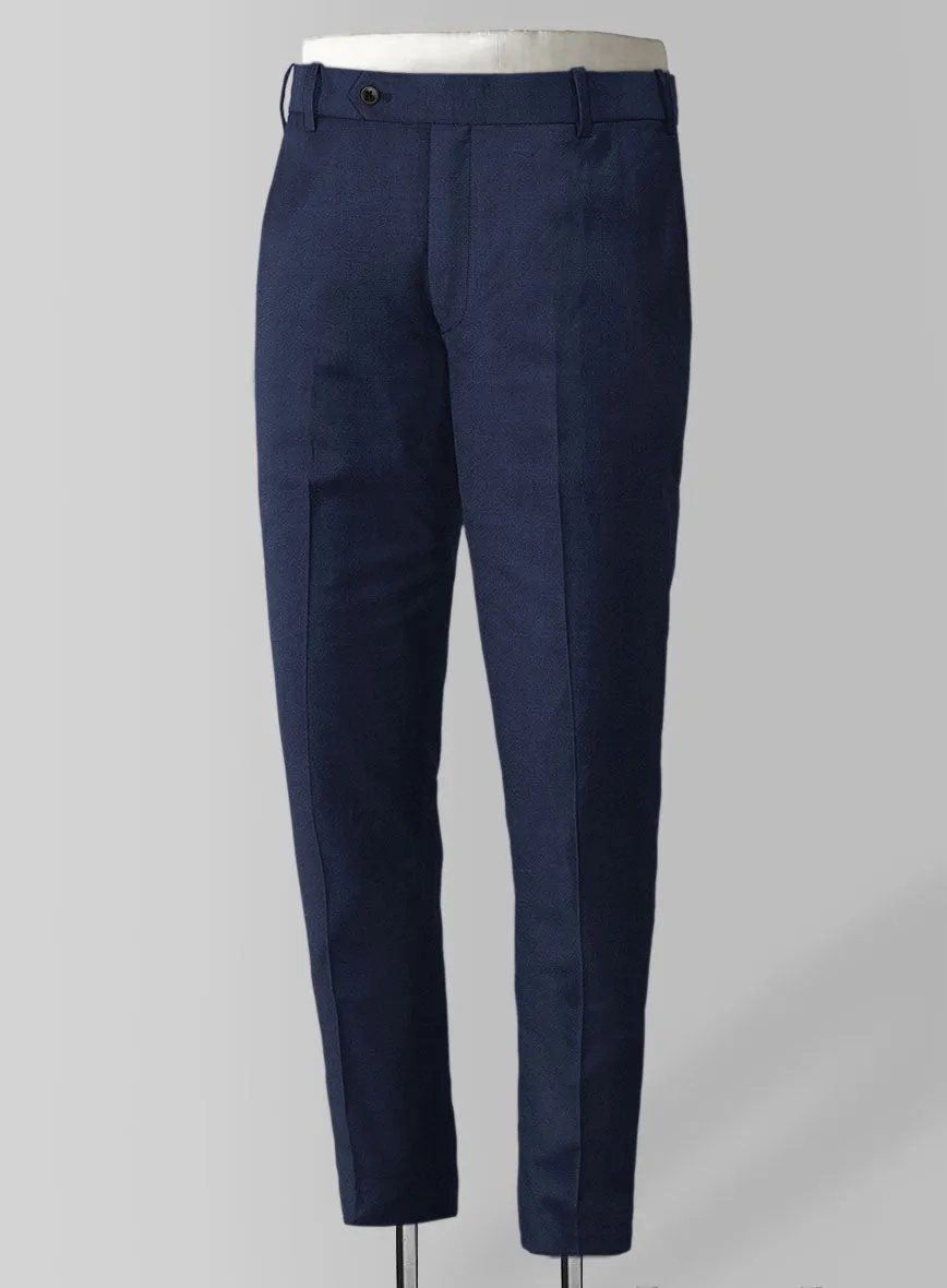 Napolean Stretch Blue Wool Pants
