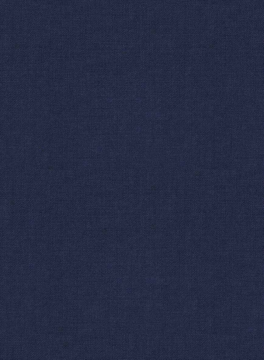Napolean Stretch Blue Wool Pants