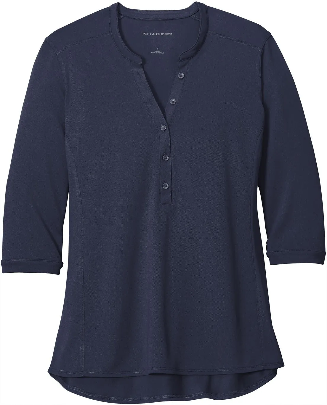 Port Authority Ladies UV Choice Pique Henley