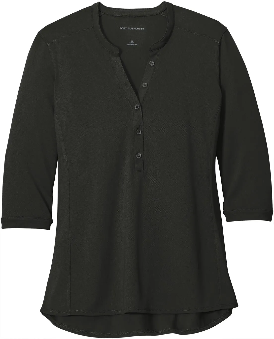 Port Authority Ladies UV Choice Pique Henley