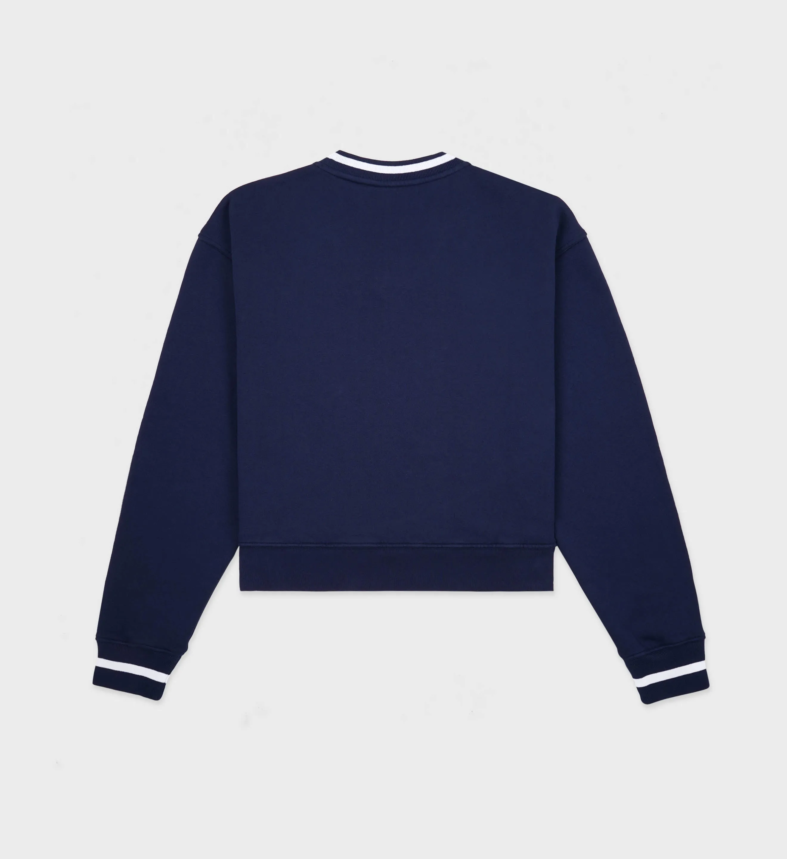 Prince Health Embroidered V-Neck Sweatshirt - Navy/White