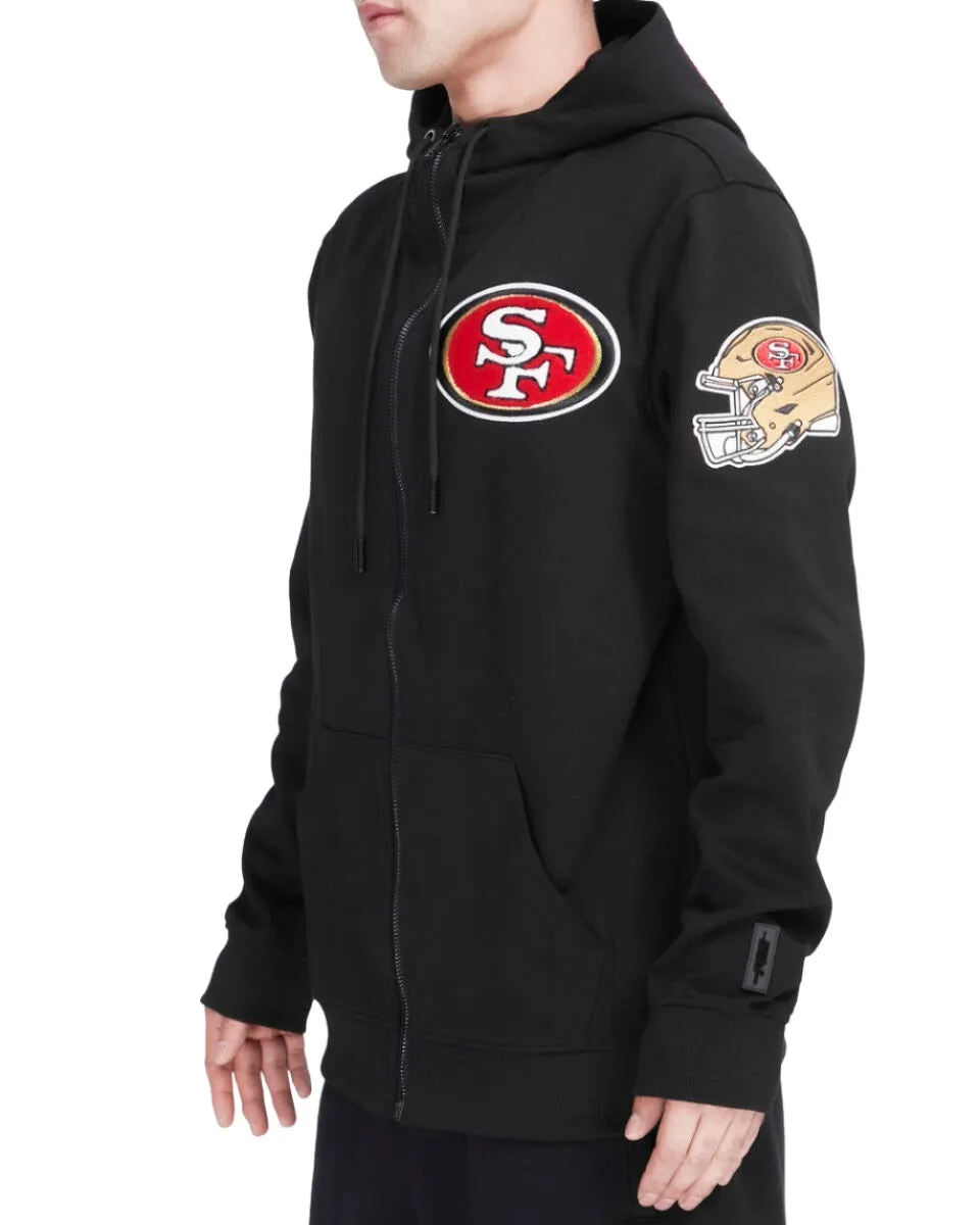 Pro Standard Men's San Francisco 49ers 4-Hit Full-Zip Hoodie-Black