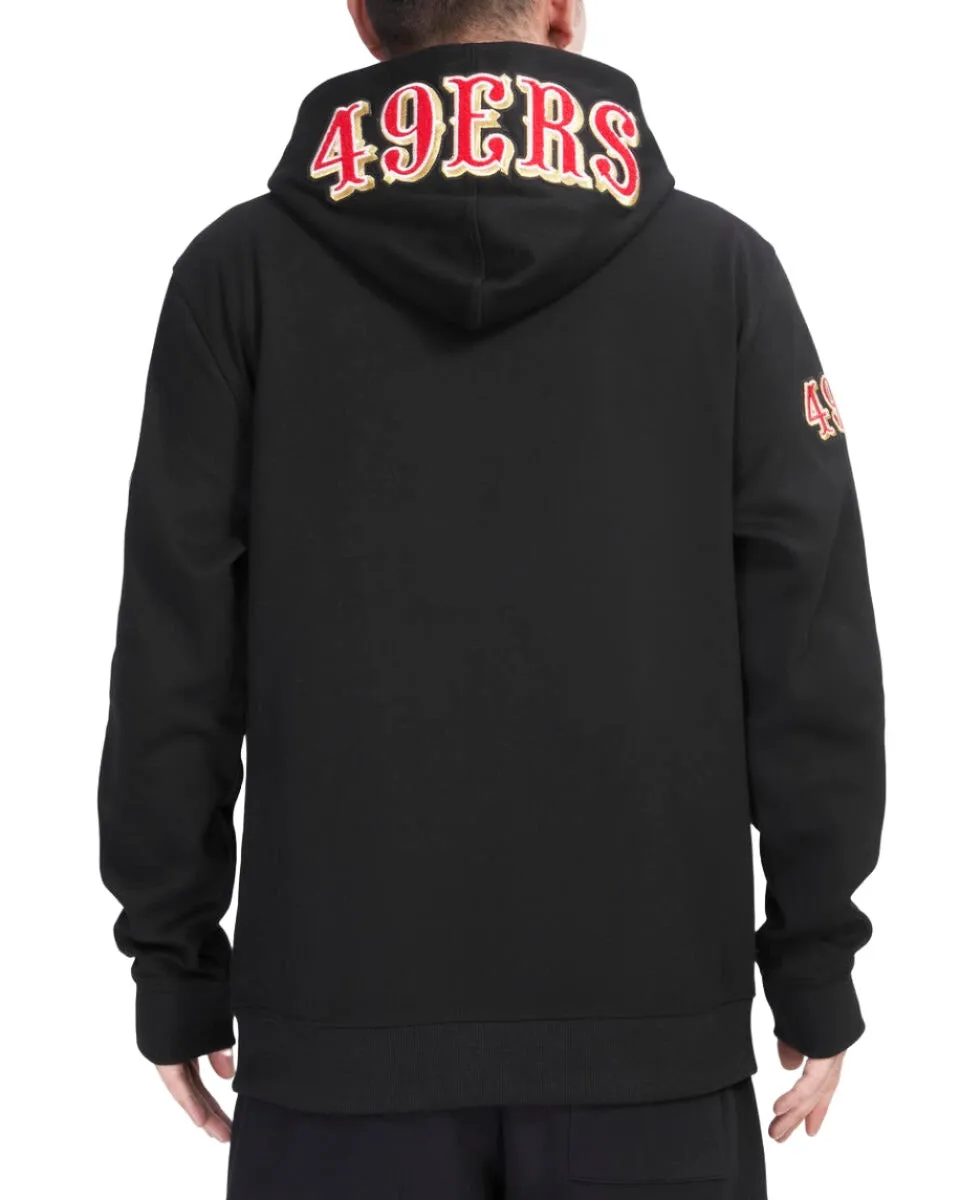 Pro Standard Men's San Francisco 49ers 4-Hit Full-Zip Hoodie-Black