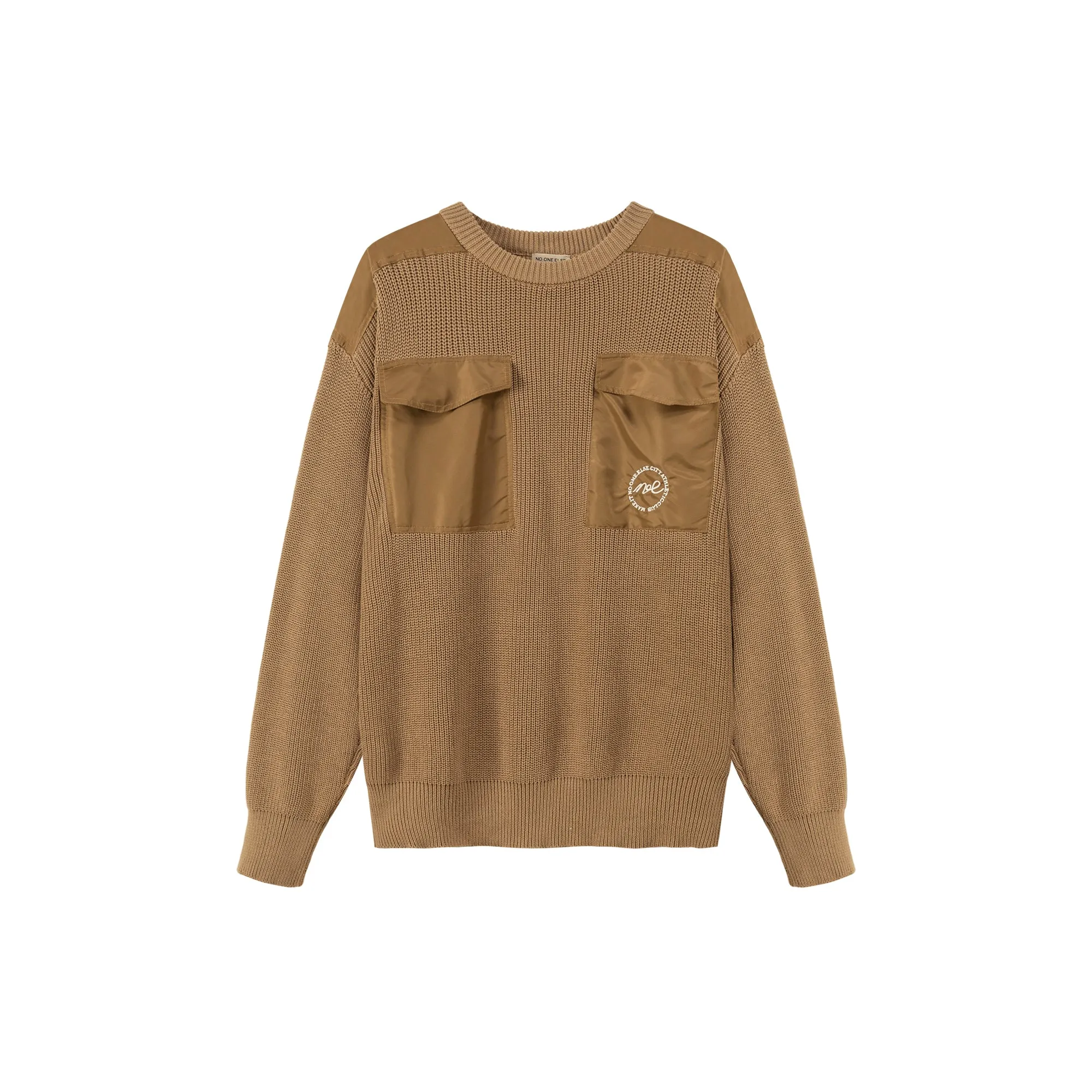 Ribbed Pocket Knit Sweater