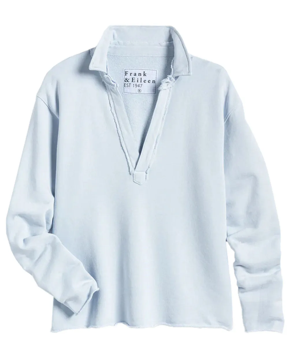 Shirting Blue Popover Henley Top