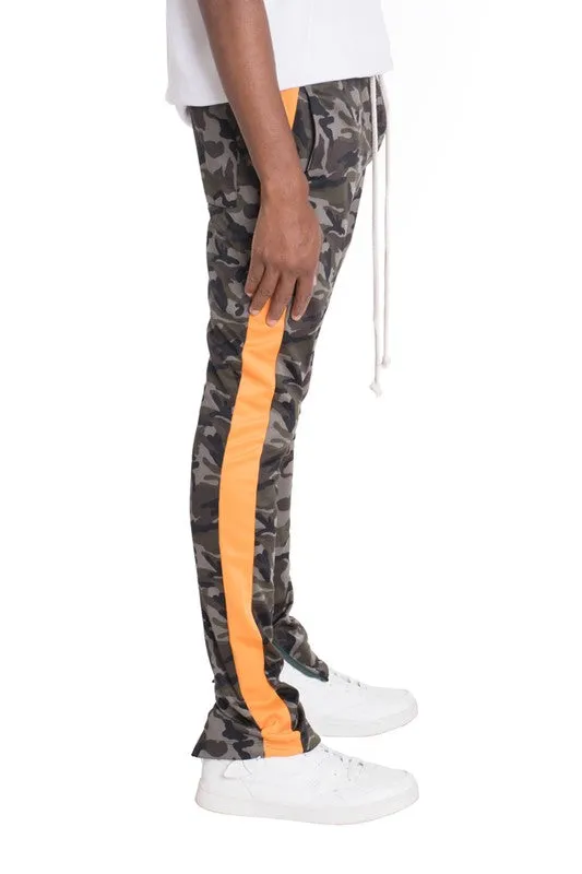 TEEK - NEUTRAL BLACK CAMO TRACK PANTS