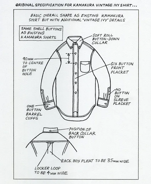 VINTAGE IVY  -  Button Down Oxford