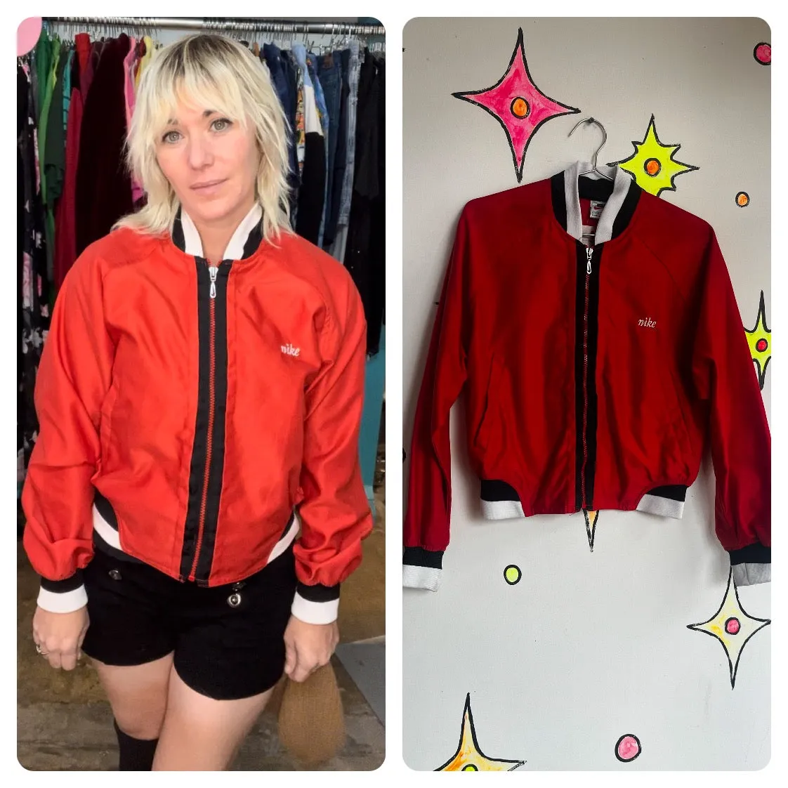 Vintage | Nike Retro Red Sporty Varsity Track Jacket | Small