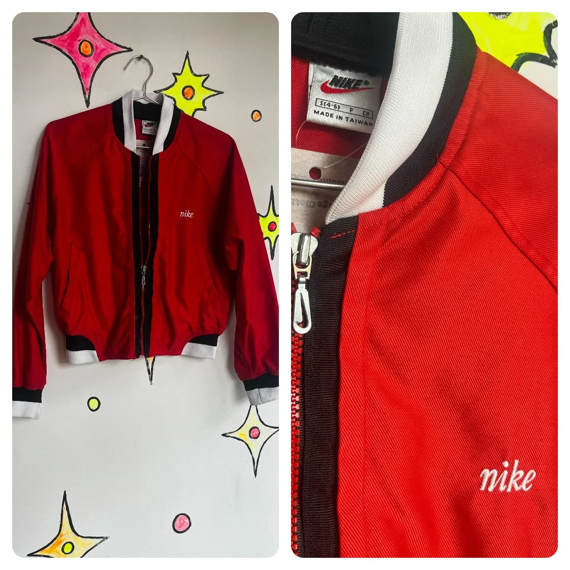 Vintage | Nike Retro Red Sporty Varsity Track Jacket | Small